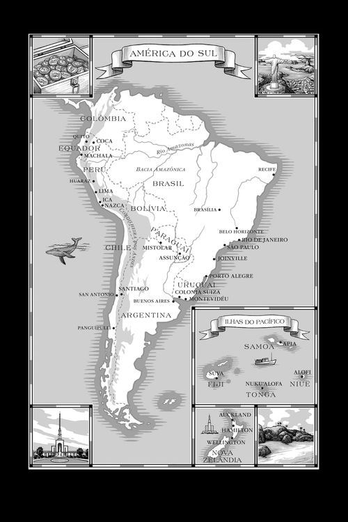 mapa da América do Sul