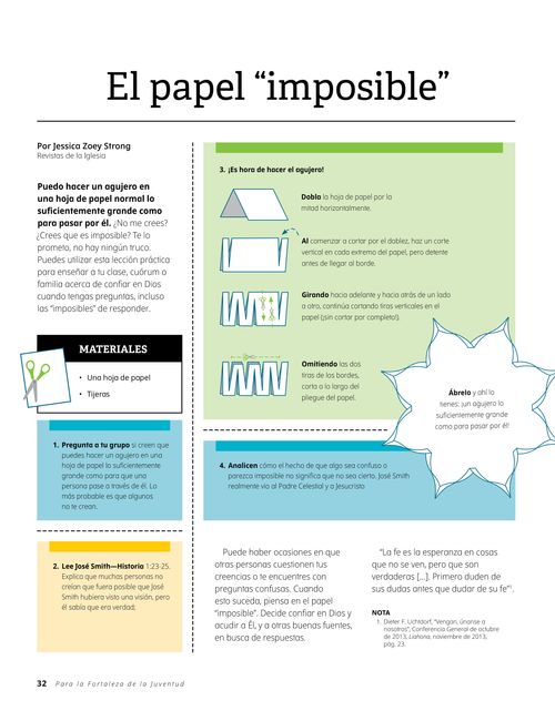 El papel “imposible”