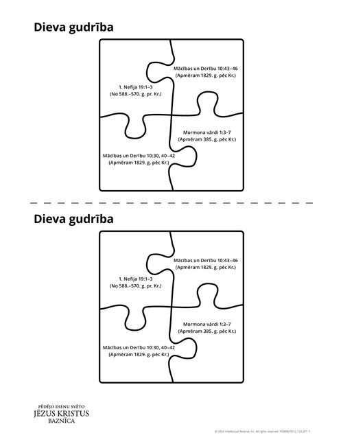 Izdales materiāls „Dieva gudrība”