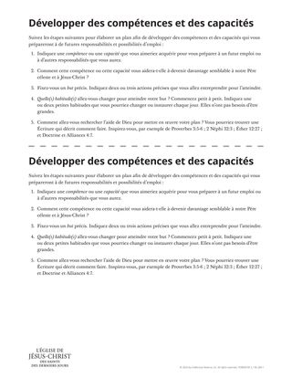 Développer des compétences et des capacités