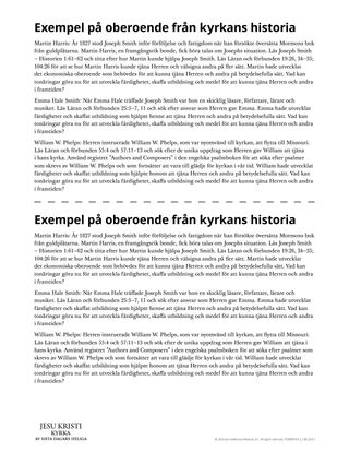 Exempel på oberoende från kyrkans historia