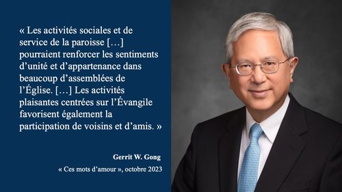 Portrait et citation de Gerrit W. Gong