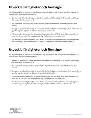 Utveckla färdigheter och förmågor