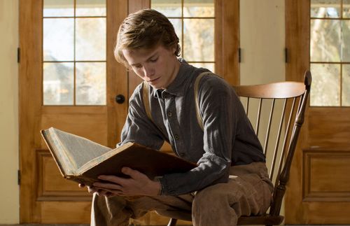 Joseph Smith studying the scriptures