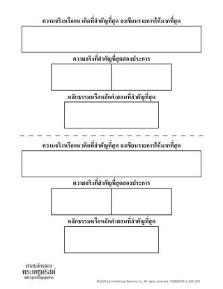 ความจริงที่สําคัญที่สุด