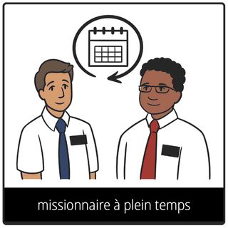 Symbole de l’Évangile pour « missionnaires à plein temps. »