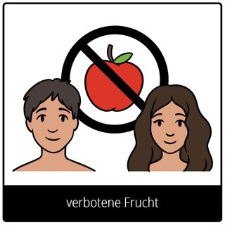 Symbol für Evangeliumsbegriff: verbotene Frucht